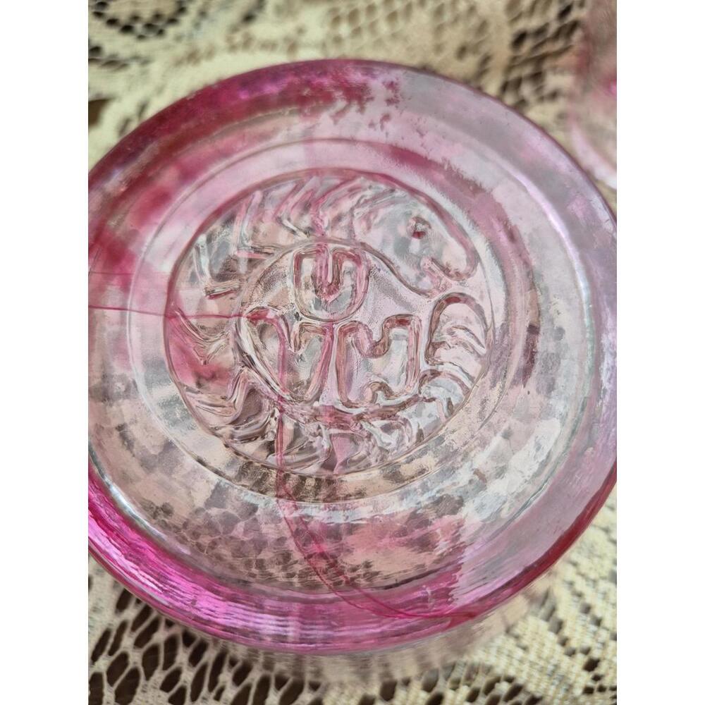 Kosta Boda Mine Bowl & Tumbler in Pink Swirl UHV Glass - Swedish Glass - Picture 3 of 8
